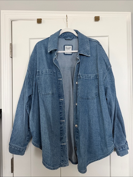 Abercrombie & Fitch Jackets & Blazers - Abercrombie & Fitch Light Blue Denim Jean Jacket